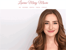 Tablet Screenshot of laurenmarymoore.com